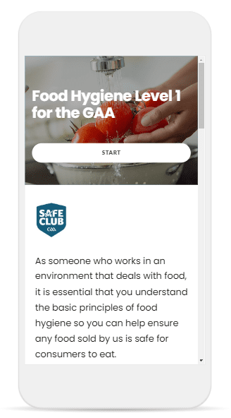 Food Hygiene for GAA Clubs