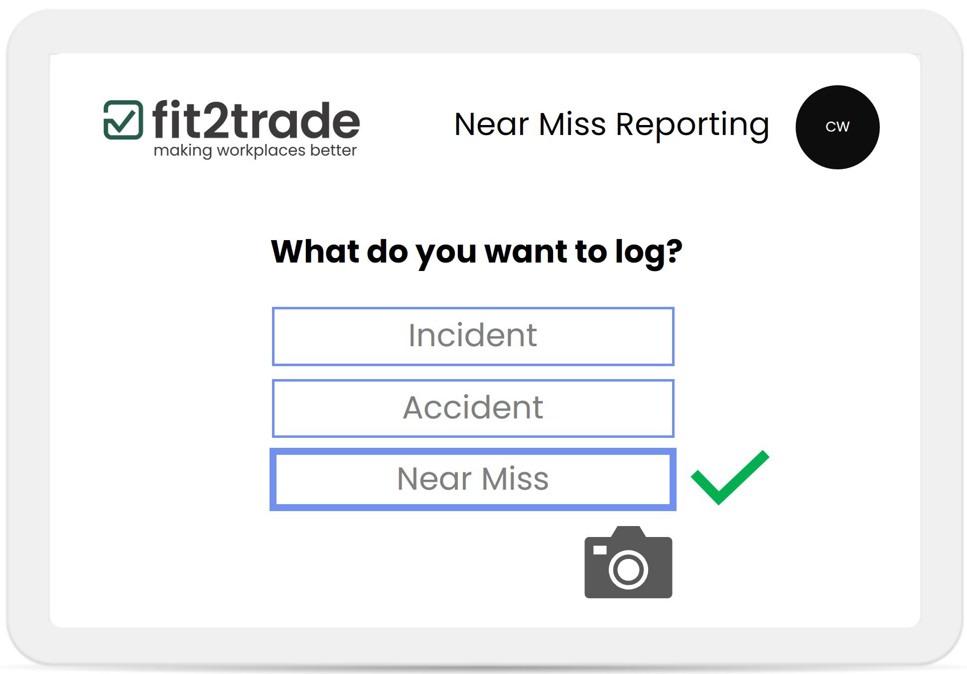 Fit2Trade Near Miss Reporting